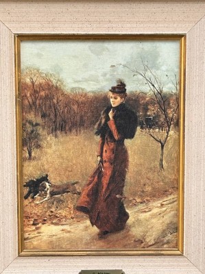 Auktion 362<br>Öldruck auf Leinen nach G. Boldini, gut gerahmt, RG  45x37cm [1]