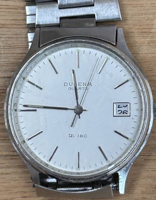 Auktion 362<br>Quartz Dugena HAU DG 180, orig. Stahlband, Tragespuren [1]