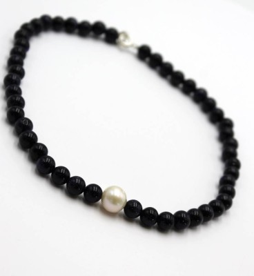 Auktion 362<br>Onyx-Halskette, ca. L-38cm [1]