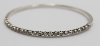Auktion 362<br>Armreif, Pandora, 925er Silber, klare Steine, 13,1gr., ca. D-6,5cm [1]