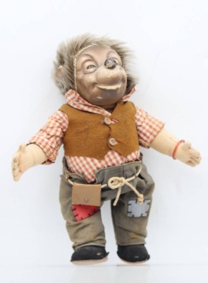Auktion 362<br>Mecki, älter, Steiff, bespielte Erhaltung, ca. H-27cm [1]