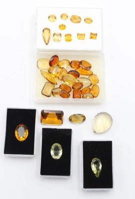 Auktion 362<br>Konvolut  div. meist Citrine u. Topase [1]