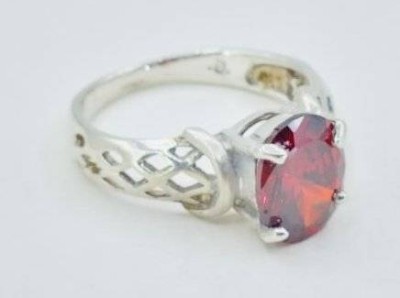 Auktion 362<br>Ring mit einem roten Stein, 925er Silber, RG 54, 3,7 gr. [1]