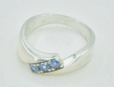 Auktion 362<br>Ring mit drei blauen Steinen, 925er Silber, RG 60, 5,0 gr. [1]