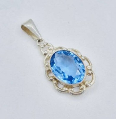 Auktion 362<br>Anhänger mit einem blauen Stein, 835er Silber, L-3cm, 2,2 gr. [1]