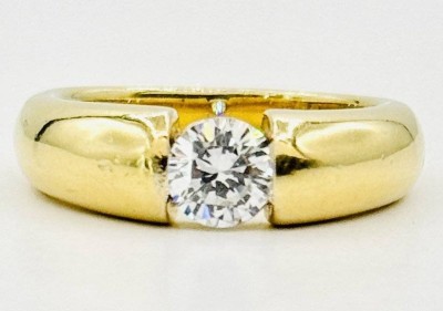 Auktion 362<br>vergoldeter Ring mit weißem Stein, 925er Silber, RG 56, 8,1 gr. [1]