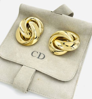 Auktion 362<br>Große vintage Knoten Ohrclips von 