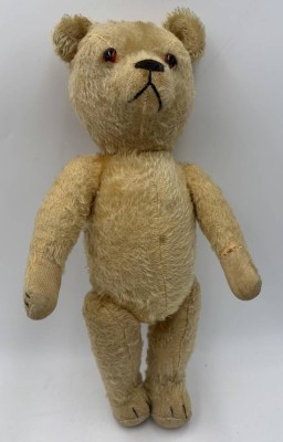 Auktion 362<br>vintage Teddy, hart gestopft, leicht bespielt, H-40 cm [1]