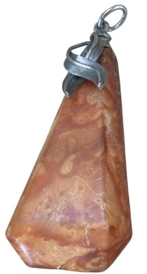 Auktion 362<br>Anhänger Silber mit Bernstein, L-ca. 5 cm, ca. 6 gr. [1]