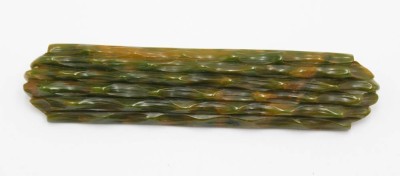 Auktion 362<br>Art-Déco Brosche, Bakelit, L-9cm [1]