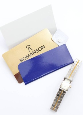 Auktion 362<br>DAU, Hersteller Romanson, Serie Gisele, Sepphire Crystal, anbei Papiere, Werk nicht geprüft, ca. 2,3 x 1,3cm [1]