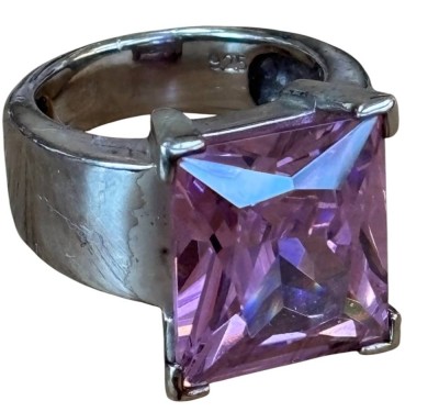 Auktion 362<br>Silberring-925-mit altrosa Stein, RG 57, 15,8 gr [1]