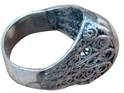 Auktion 362<br>Silberring, seitlich durchbrochen, RG 55, 4,7 gr [1]