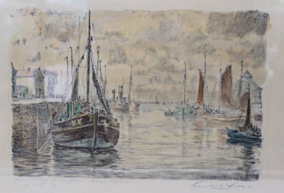 Auktion 362<br>Paul Ernst WILKE (1894-1972), Bremerhaven, Lithographie, handsigniert und betitelt, ger. /Glas, RG 40,5 x 49cm [1]