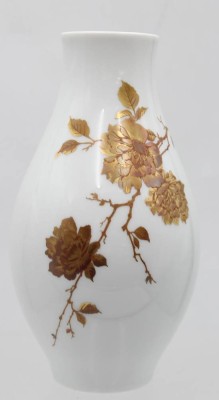 Auktion 362<br>Vase, Alboth und Kaiser, Goldblumen, Clarissa, ca. H-19cm [1]