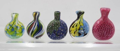 Auktion 362<br>5x Flacons/Snuffbottles, 2x Etikett Joska, ca. H- 11,5cm [1]