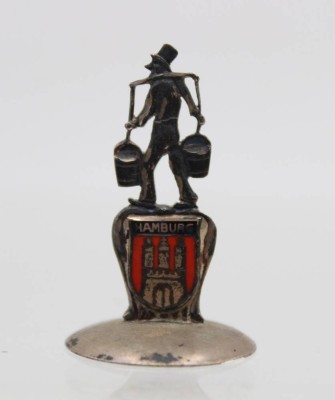 Auktion 362<br>kl. Silber-Figur, Hbg. Wasserträger, 7,1gr., H-4cm [1]