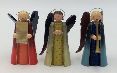 Auktion <br>3x Weihnachtsengel , 2x W.u.K. , 1x  Expertic, H-10 cm [1]