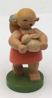 Auktion <br>Mädchen mit Hasen und Kiepe 