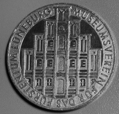 Auktion 362<br>Feinsilber.Medaille Museumsverein Lüneburg 1978, D-4 cm, 30 gr [1]