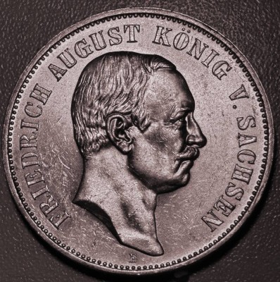 Auktion 362<br>5 Mark 1914, Sachsen, D-4 cm, 27,8 gr [1]