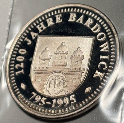 Auktion 362<br>Silbermedaille-999- 1200 Jahre Stadt Bardowick, D-3,7 cm, 14,9 gr. [1]