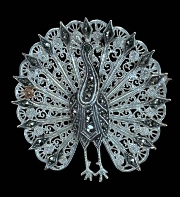 Auktion 362<br>Silber-835- Brosche 