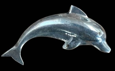 Auktion 362<br>Silber-Nadel, springender Delphin, L-5 cm, 4,2 gr. [1]