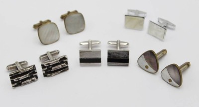 Auktion 362<br>5 Paar div. Manschettenknöpfe, 1x 925er Silber [1]