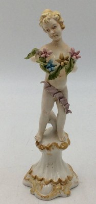 Auktion 362<br>Allegorie Figur, bemalt, H-17 cm [1]