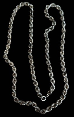 Auktion 362<br>Silber-800- Kordel-Halskette, L-60 cm, 26,3 gr. [1]