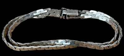 Auktion 362<br>2-reihiges Silber-Armband-830-, L-ca. 20  cm, 18,9 gr [1]