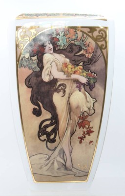 Auktion 362<br>gr. Vase, Goebel Artis Orbis, Mucha, ca. H-32cm [1]