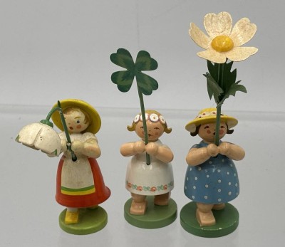 Auktion <br>3x Blumenkinder 