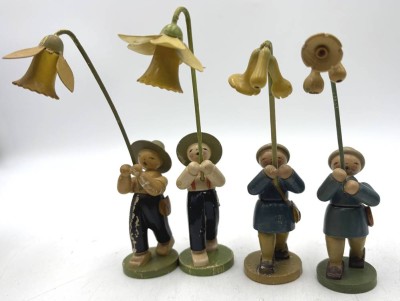 Auktion 362<br>4x hohe Blumenkinder 