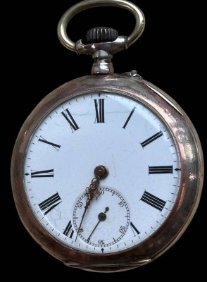 Auktion 362<br>mechan. HTU in Silbergehäuse-800-, Werk läuft, D-5 cm [1]