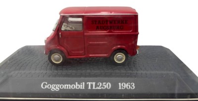Auktion 362<br>Goggomobil TL 250 1963 rot Modellauto Atlas 1 43  in Display [1]