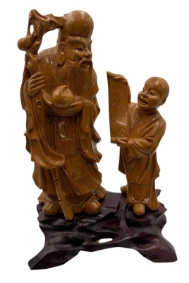 Auktion <br>China Figur, Lehrer und Schüler, H-21 cm [1]