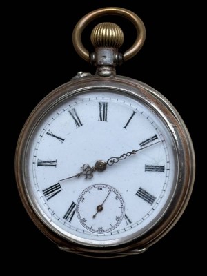 Auktion 363<br>mechan HTU in Silbergehäuse, Werk läuft [1]