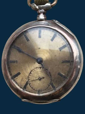 Auktion 363<br>mechan. HTU in Silbergehäuse-800- , Werk läuft, D-5 cm [1]