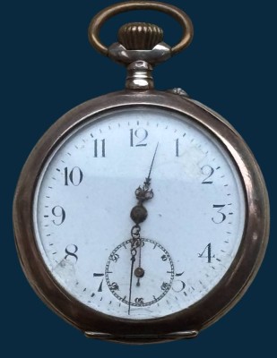 Auktion 363<br>mechan. HTU in Silbergehäuse-800- , Werk läuft, D-5 cm [1]