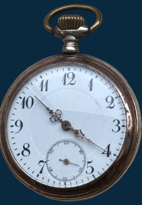 Auktion 363<br>mechan. HTU in Silbergehäuse-800- , Werk läuft, D-5 cm [1]