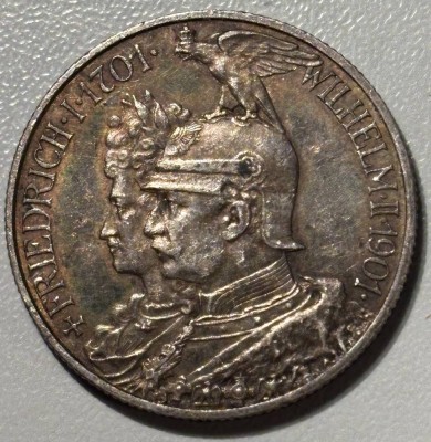 Auktion 363<br>2 Mark 1901, Deutsches Reich, Friedrich I und Wilhelm II, 1701-1901 [1]