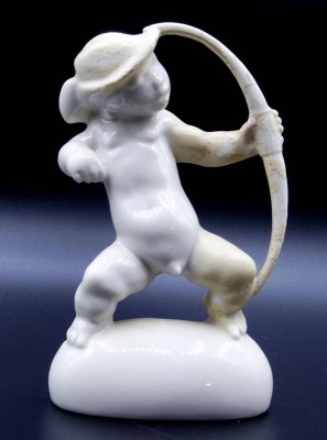 Auktion 363<br>Art Deco Figur um 1925, Jäger mit Bogen 