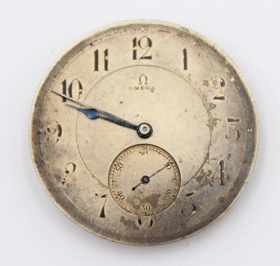 Auktion 363<br>Taschenuhrwerk, OMEGA, Krone fehlt, Werk nicht überprüft, D-4,4cm [1]