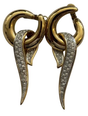 Auktion 363<br>Paar goldfarbene Ohrstecker 