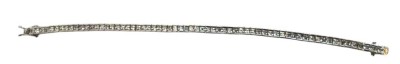 Auktion 363<br>Armband, Silber-925- mit klaren Steinen,, L-ca. 20 cm, 16,5 gr. [1]