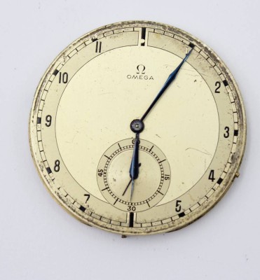 Auktion 363<br>Taschenuhrwerk, OMEGA, älter, Kronenaufzug, Krone fehlt, Werk ungeprüft, ca. D-4,3cm [1]