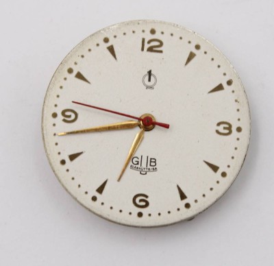 Auktion 363<br>Uhrwerk, GUB Glashütte, Werk nicht geprüft, ca. D-2,8cm [1]