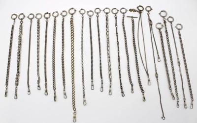 Auktion 363<br>21 div. Uhrenketten, ab ca. 1900, ca. L-35cm [1]